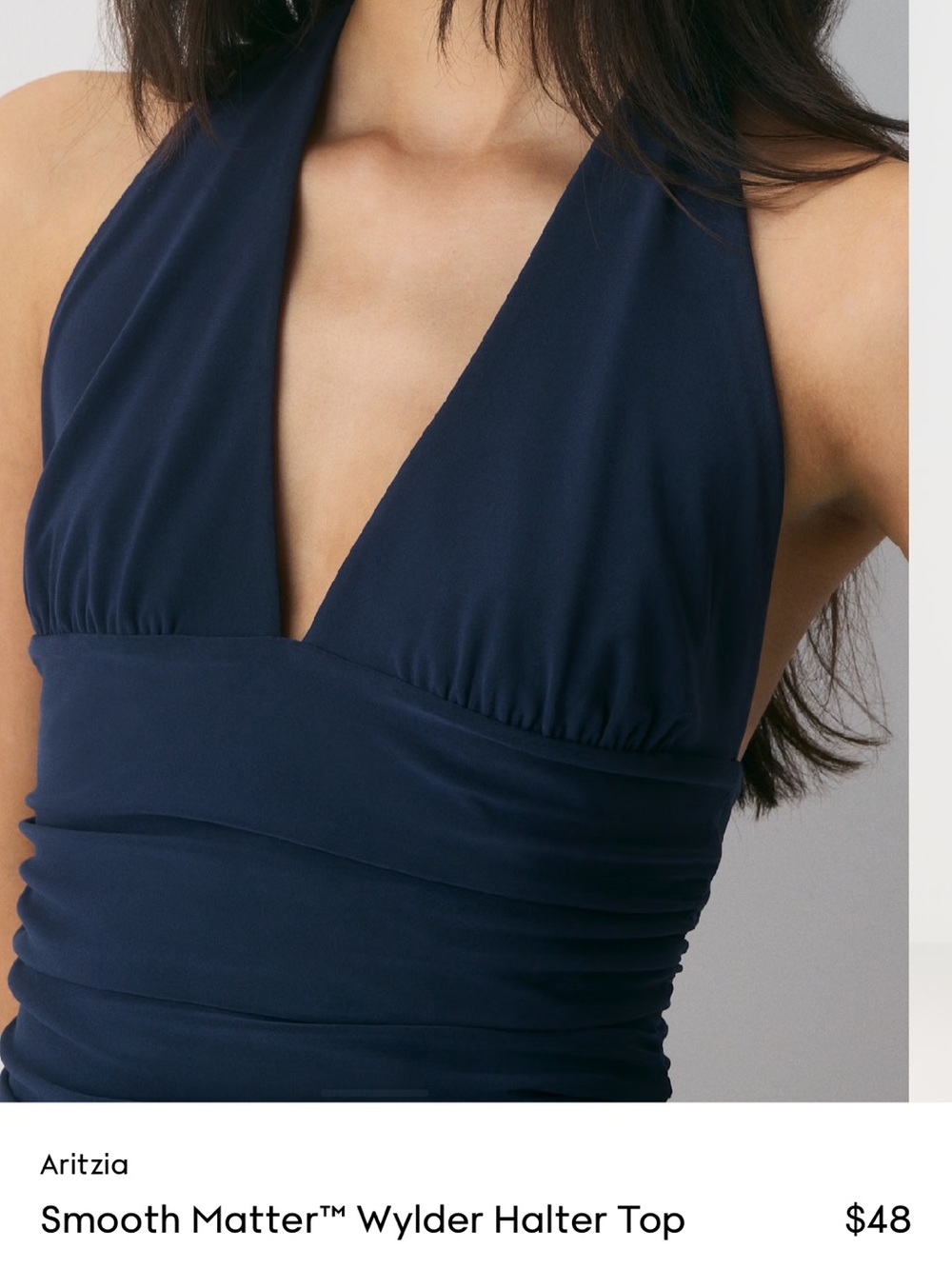 Wilfred Navy Halter Tank Top - Picture 2 of 2